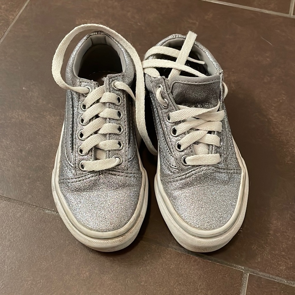 Silver Sparkle Vans